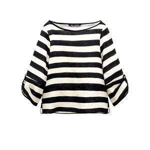 Zara linen striped top